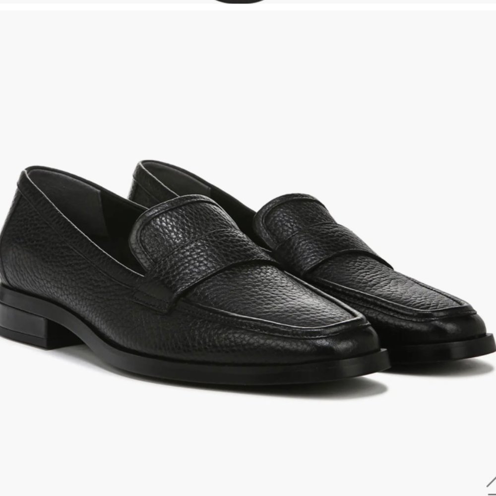 VIONIC Sellah Square Toe Loafer In Black Size 8